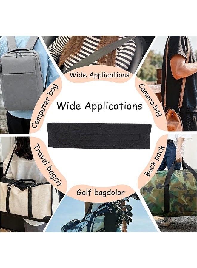 4 قطع من أغطية أحزمة أمان السيارة الناعمة السوداء المريحة والمتينة لحماية المقاعد للسيارات والشاحنات وسيارات الدفع الرباعي والشاحنات الصغيرة، ملحقات داخلية للسيارات تناسب جميع أنواع السيارات، مناسبة للرحلات اليومية والرحلات العائلية - Image 2